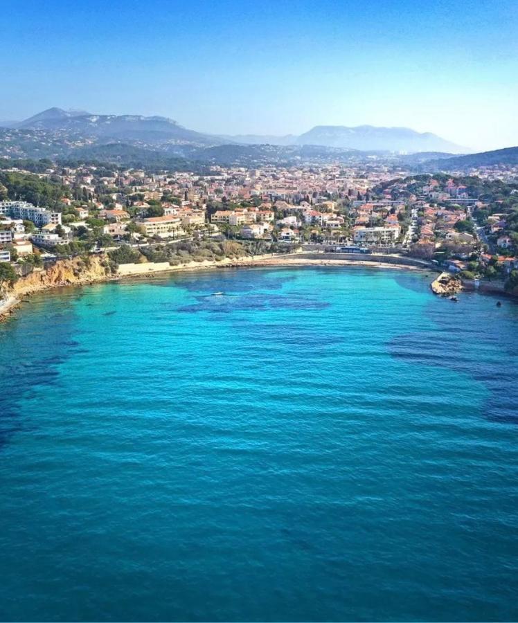 Confortable T2 Vue Mer Avec Terrasse Amenagee Et Parking Prive, Plage Et Port A Pied Sanary-sur-Mer Dış mekan fotoğraf